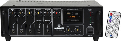 

KE Krown KTA-110U PA Amplifier with Bluetooth, USB Player, 5 Mic Input 100 W AV Power Amplifier(Black)