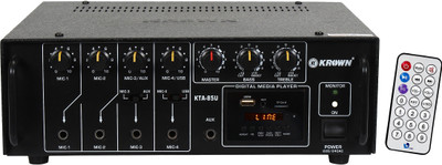 

KE Krown KTA-85U PA Amplifier with Bluetooth, USB Player, 4 Mic Input 80 W AV Power Amplifier(Black)