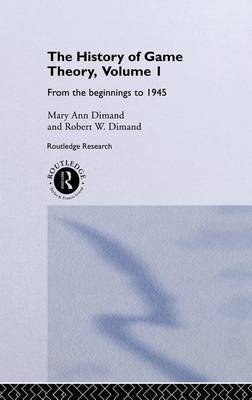 The History Of Game Theory, Volume 1(English, Electronic book text, Dimand Mary-Ann)