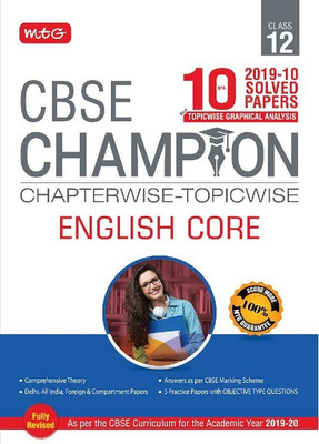 10 Years Cbse Champion Chapterwise-Topicwise English Core Class-12(English, Paperback, unknown)