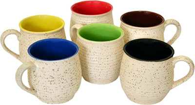

KV ENTERPRISES1 KV00047 Ceramic(Multicolor, Pack of 6)