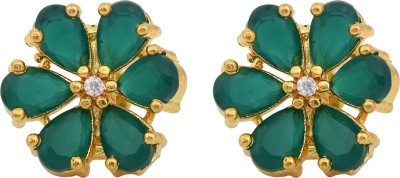 MissMister Faux Emerald, Fashion Earring women Latest design Cubic Zirconia Brass Stud Earring