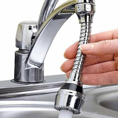 SELL ZONE AQZ Turbo Flex 360 Flexible Faucet Sprayer Water Extender Nozzle Cock Faucet Nozzle Cock Faucet(Spread Fit Installation Type)