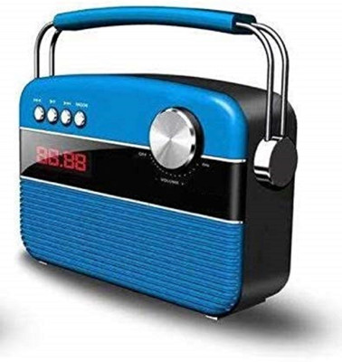AVIKA 5000 pre-Loaded Evergreen Hindi Songs FM Radio(Blue)