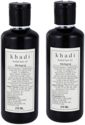 Herbal Khadi Drontika Wild & Pure Bhringraj Hair Oil Pack of 2 Hair Oil(420 ml)