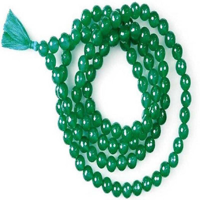 MORMUKUT Mala Emerald mala Emerald Stone Necklace
