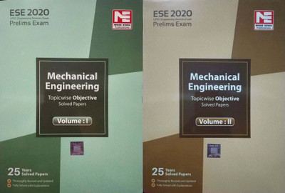 Ese Prelims Exam 2020 Mechanical Engineering Topicwise Objective Soled Papers Volume 1 And 2 Combo Set Of Two Book(Paperback, MADE EASY GROUP)