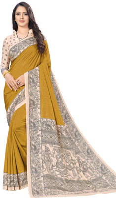TRUPID Printed Bollywood Crepe Saree(Multicolor)
