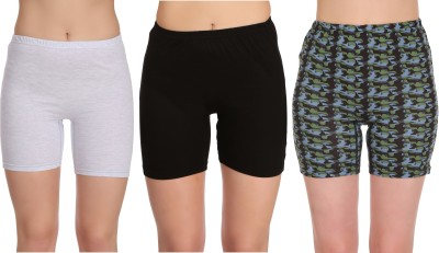 Selfcare Printed Women Multicolor Cycling Shorts