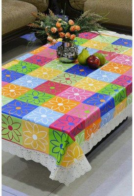 Casanest Printed 4 Seater Table Cover(Multicolor, PVC)