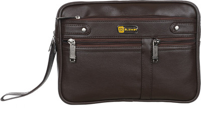 

Blowzy Travel Pouch Artificial Leather Waterproof Multipurpose Bag(Brown, 11 inch)