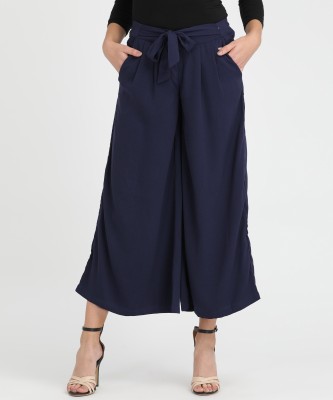 PARK AVENUE Relaxed Women Dark Blue Trousers