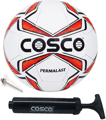 Cosco Permalast Football With Ball Pump Football - Size: 5(Pack of 2, Multicolor)