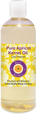 

Deve Herbes Pure Apricot Kernel Oil (Prunus armeniaca) 100% Natural Therapeutic Grade Cold Pressed(200 ml)