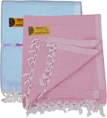 EthnicAlive Solid Single Throw for  AC Room(Cotton, White)