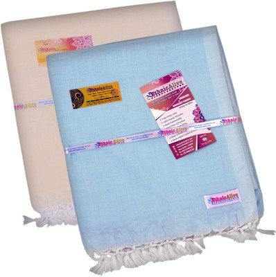 EthnicAlive Solid Single Throw for  AC Room(Cotton, Multicolor)