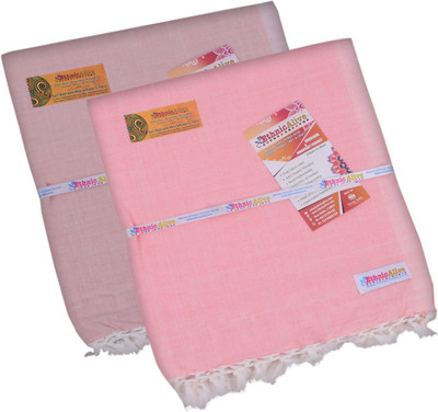 EthnicAlive Solid Single Throw for  AC Room(Cotton, White)