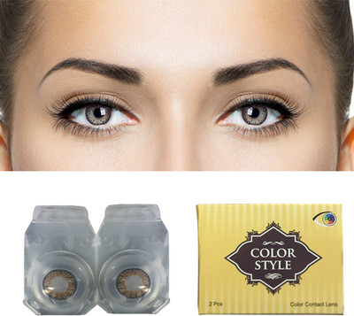Gold Look Weekly Disposable(0.0, Colored Contact Lenses, Pack of 2)
