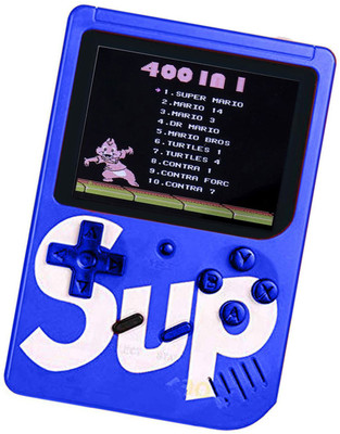 

WEBSTER SUP 400 in 1 Game Handheld Digital video Game PAD Gamebox with TV output Gaming console ideal for Children,adults 8 GB with Mario, Super Mario, DR Mario, Contra, Turtles, and other 400 Games(colors Randomly selected)