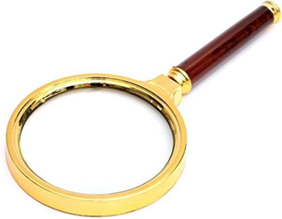 Gabbar Â® Fully Magnifier Handheld Light Weight Magnifier Glass For Student 5X Magnification Reading Magnifier Glass(Black)