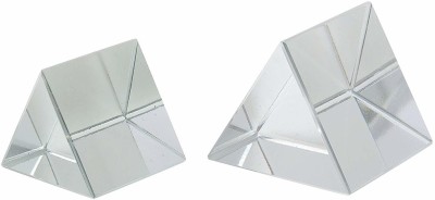 Parshv Equilateral Glass Prism Bubble-free [38x38 mm & 50x50 mm] Combo of 2 Solid Prism