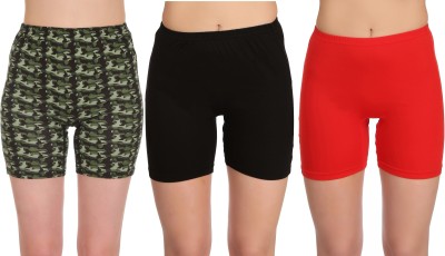 Selfcare Printed Women Multicolor Cycling Shorts