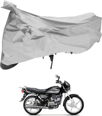 AutoRash Two Wheeler Cover for Hero(Splendor Plus, Silver)