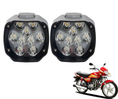 MOCKHE VLB-SLN9LED-127 Headlight Motorbike LED for Hero (12 V, 10 W)(HF Deluxe, Pack of 2)