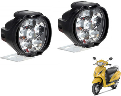 MOCKHE VLB-SLN6LED-10 Headlight Motorbike LED for Honda (12 V, 10 W)(Activa i, Pack of 2)