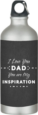 TheYaYaCafe 600 ml Steel Sipper(Pack of 1, Black)