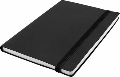 AccuPrints Executive A5 Notebook Ruled 200 Pages(Black)