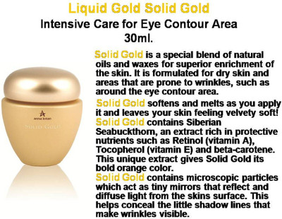 

Anna Lotan Liquid Gold - Solid Intensive Care For Eye Contour Area(30 ml)