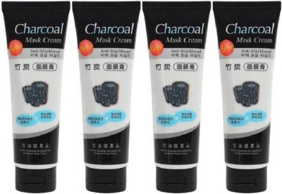 Life Friends Charcoal Whitening Anti-Blackhead Peel off Face Mask (Pack of 4)(520 g)