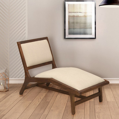 @home by Nilkamal PROCTO Solid Wood Lounger(Finish Color - Brown)