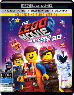 

The Lego Movie 2: The Second Part (4K UHD + Blu-ray 3D + Blu-ray) (3-Disc) (Region Free)(4K(UHD) Blu-ray English)