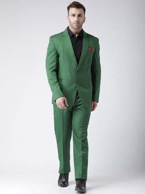 Hangup Single Breasted Solid Men Suit