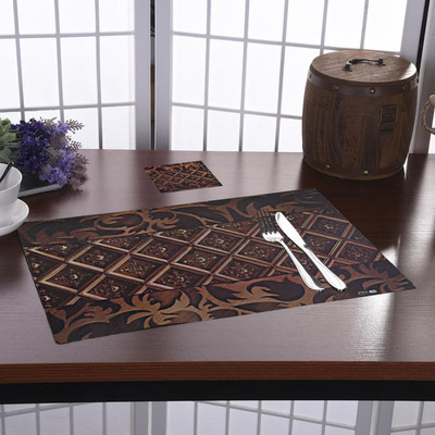 KUBER INDUSTRIES Rectangular Pack of 12 Table Placemat(Multicolor, PVC (Polyvinyl Chloride))