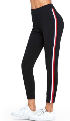 MUKHAKSH Solid Women Black Tights