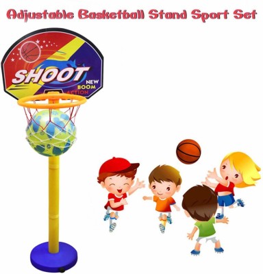 Bhairavi Sales Basket Balls for Kids, Indoor and Outdoor Game Basketball Net with Ring Best Return Gift Item for Kids Basketball