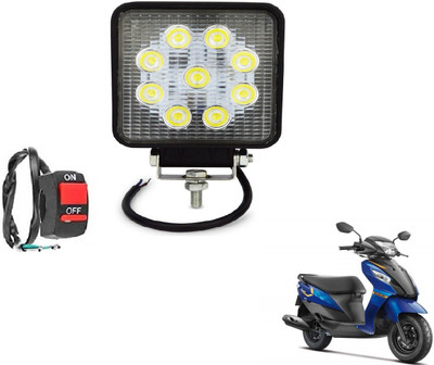 MOCKHE VLB-SQR9LD1P-141 Headlight Motorbike LED for Suzuki (12 V, 27 W)(Lets, Pack of 1)