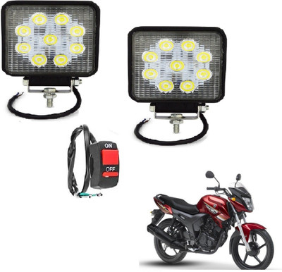 MOCKHE VLB-SQR9LD2P-225 Headlight Motorbike LED for Yamaha (12 V, 27 W)(SZ-X, Pack of 2)