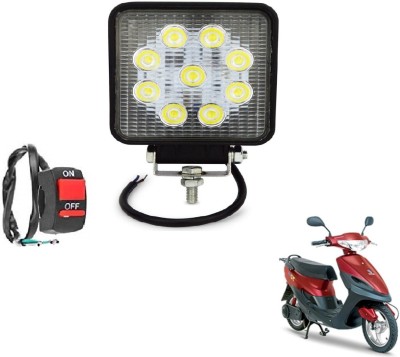 MOCKHE VLB-SQR9LD1P-202 Headlight Motorbike LED (12 V, 27 W)(Spark, Pack of 1)