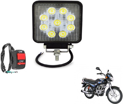 MOCKHE VLB-SQR9LD1P-62 Headlight Motorbike LED for Bajaj (12 V, 27 W)(CT 100, Pack of 1)