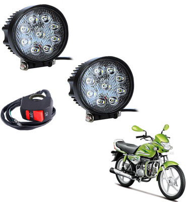 MOCKHE VLB-ROU9LD2P-12 Headlight Motorbike LED for Yamaha (12 V, 27 W)(Alpha, Pack of 2)