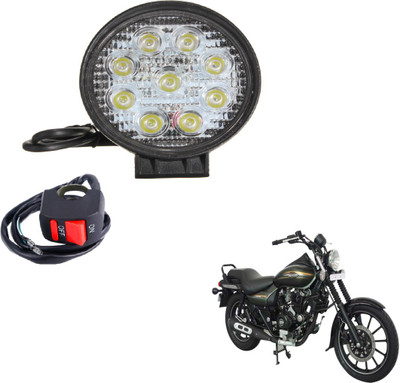 MOCKHE VLB-ROU9LD1P-25 Headlight Motorbike LED for Bajaj (12 V, 27 W)(Avenger Street 220, Pack of 1)