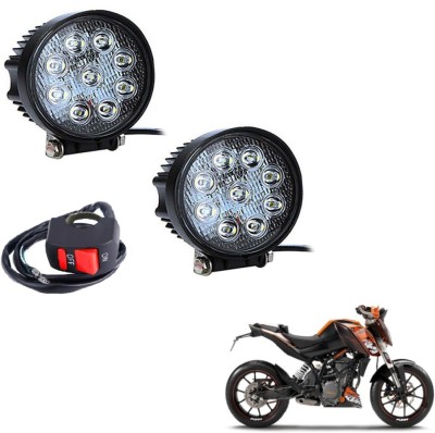 MOCKHE VLB-ROU9LD2P-76 Headlight Motorbike LED for KTM (12 V, 27 W)(Duke 200, Pack of 2)