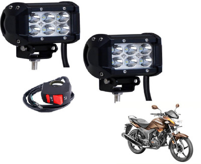 MOCKHE VLB-RCT6LD2P-129 Fog Lamp Motorbike LED for Hero (12 V, 18 W)(Hunk, Pack of 2)