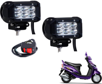 MOCKHE VLB-RCT6LD2P-196 Fog Lamp Motorbike LED for Mahindra (12 V, 18 W)(Rodeo RZ, Pack of 2)