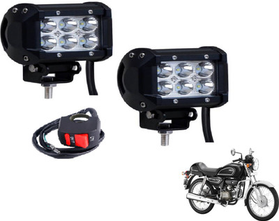 MOCKHE VLB-RCT6LD2P-208 Fog Lamp Motorbike LED for Hero (12 V, 18 W)(Splendor Pro Classic, Pack of 2)