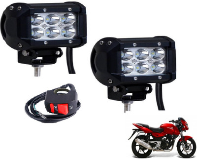 MOCKHE VLB-RCT6LD2P-181 Fog Lamp Motorbike LED for Bajaj (12 V, 18 W)(Pulsar RS 200, Pack of 2)